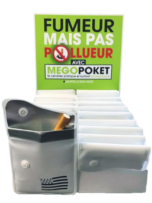 Cendrier de poche pour les buralistes